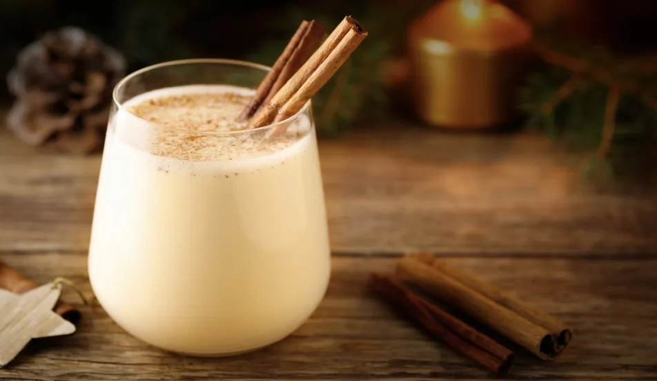 Recipe homemade eggnog banner