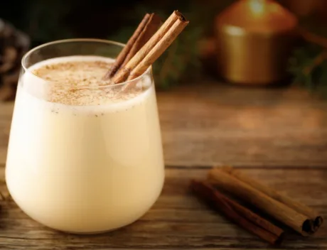 Recipe homemade eggnog banner